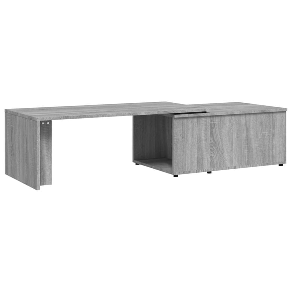Vidaxl Konferenčný stolík sivý sonoma 150x50x35cm spracované drevo